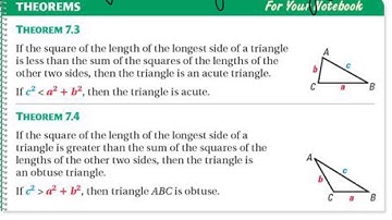 7.2 Use the Converse of the Pythagorean Theorem