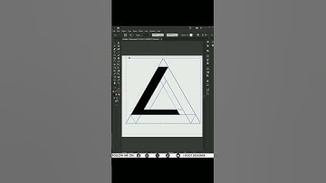 Impossible 👿 Triangle Design Illustrator tutorial #trianglelogo #adobeillustrator #illustratorshort