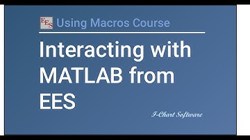 Interacting with MATLAB from EES