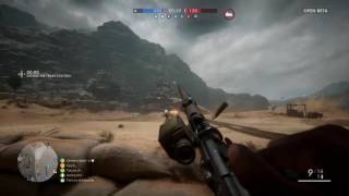 Battlefield 1 Open Beta 9 Sniping killstreak all headshots but 1 :(