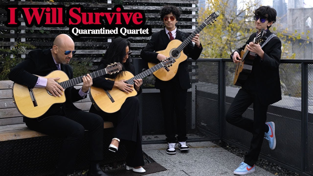I Will Survive - Gloria Gaynor | Quarantined Quartet - Guitar Cover 