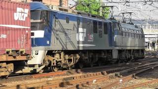 115系広L-03編成&EF66-111(吹)+EF210-108(ムド)貨物2074レ 広島駅付近 2011.5