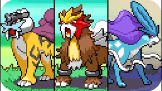 Pokémon Heart Gold \u0026 Soul Silver - Legendary Beasts Location and Battle (HQ)