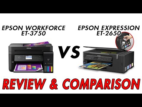 Epson Ecotank Printer Comparison Chart