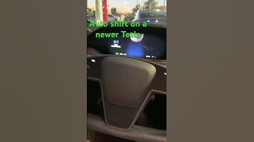 Auto shift on a newer Tesla #autoshift # Tesla #park # reverse