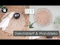 DIY: Dekotablett im Boho Style | Wanddeko | Basteln mit Papier | Lockdown Aktivität | DekoideenReich