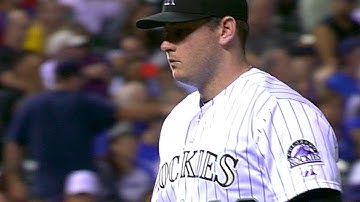 LAD@COL: Matzek fans six, holds Dodgers to two runs