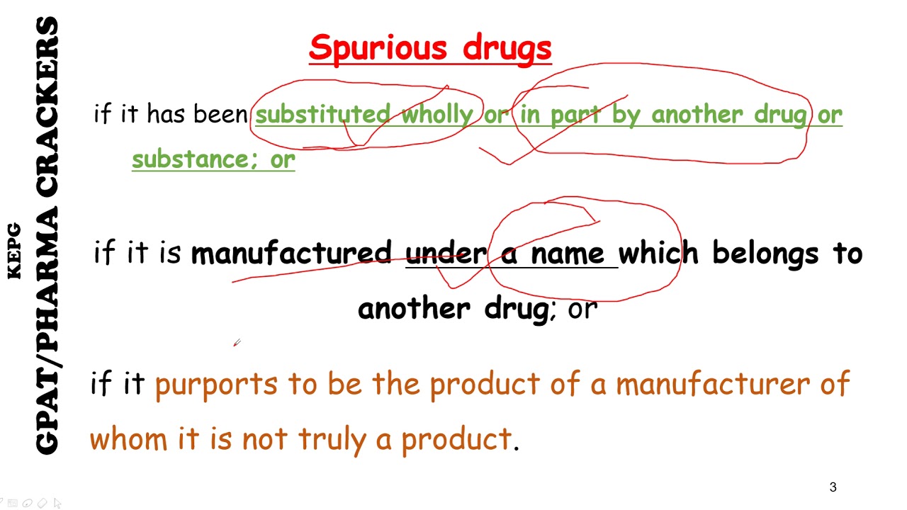 Spurious Drugs KEPG GPAT PHARMA Crackers YouTube Spurious Drugs KEPG GPAT PHARMA Crackers YouTube