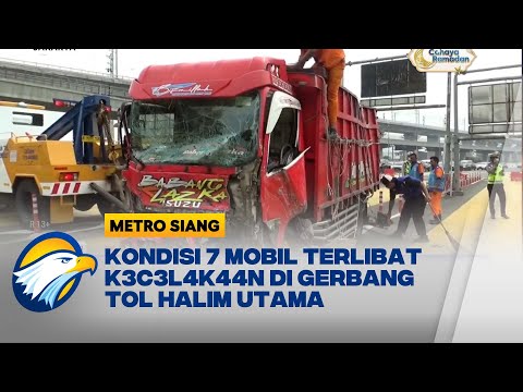 Kondisi 7 Mobil Terlibat K3c3l4k44n di Gerbang Tol Halim Utama