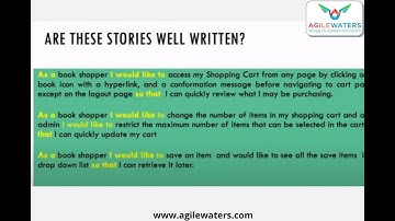Writing Effective User Stories
