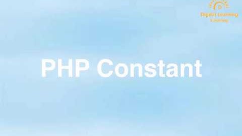9 PHP Constant | Online Training Download app from below link