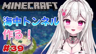 【 #Minecraft 】　深夜にまったり🫧海中トンネルつくっていくぞ～！　【＃新人VTuber /　白玉うな 】