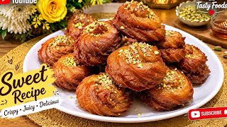 Forget Gulab jamun & make Turkish Arabic sweet Talumba. Easy and unique sweet recipe ❤️🤤😋