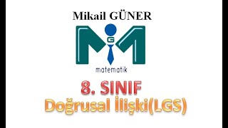 8. Sınıf Matematik Doğrusal İlişkiler Lgs Konu Anlatımı Soru Çözümü