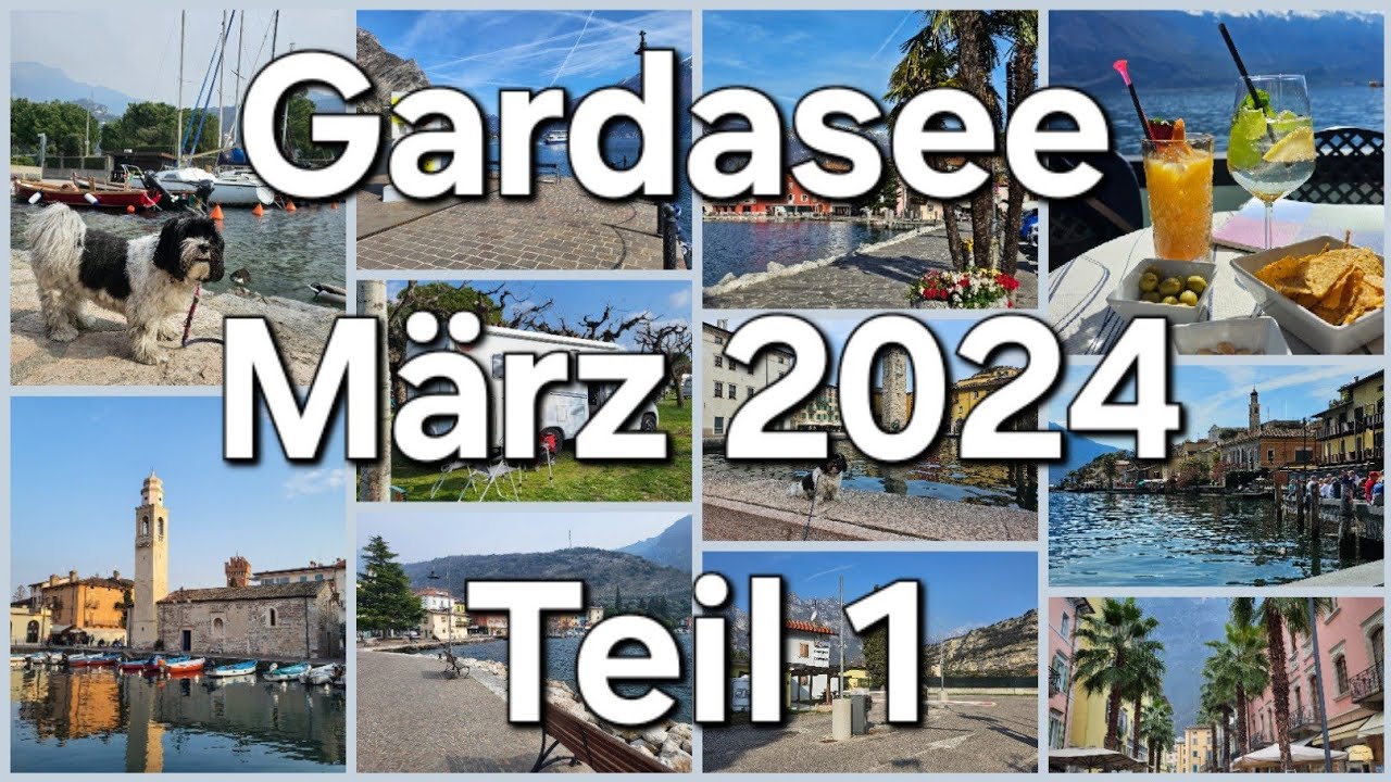 03/24 Gardasee - Camperstop Torbole, Grotta Cascata Varone, Lazise, Spiaggia d'Oro mit Wohnmobil