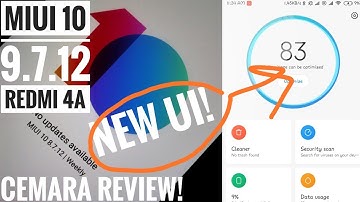 MIUI 10 8.7.12 Redmi 4A OFFICIAL Update | How to Install! | Camera Review!