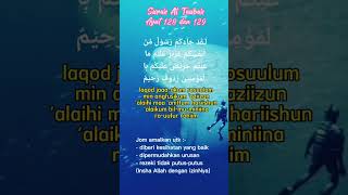 QS.At-Taubah Ayat 128-129. Untuk Murah Rezeki