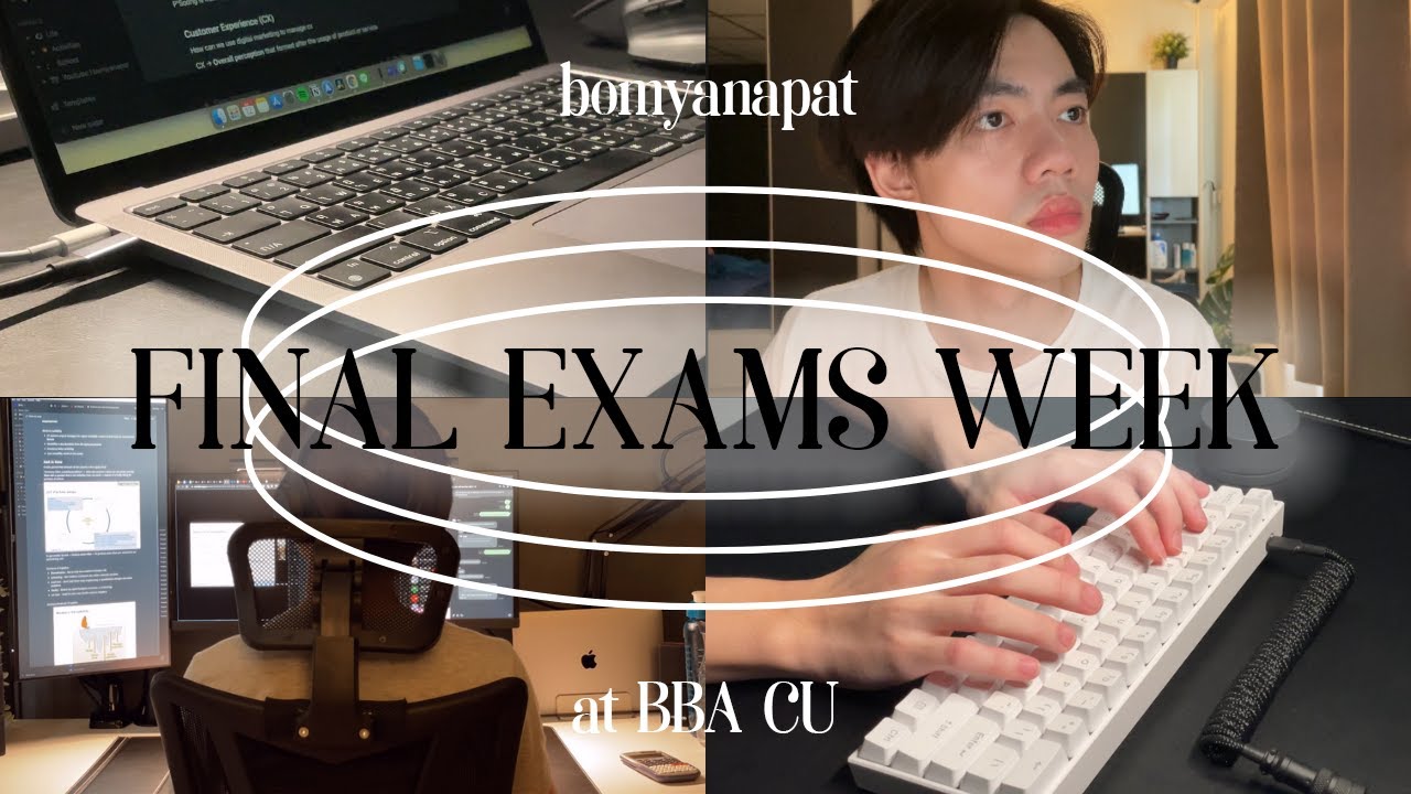 Vlog อาทิตย์สอบไฟนอลที่ BBA CU! (บัญชี อินเตอร์ จุฬาฯ) 📒  Finals Week Study Vlog | bomyanapat