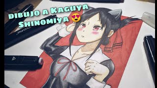 Probando los marcadores Touchfive, dibujo a Kaguya Shinomiya de Kaguya Sama: Love is War