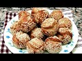 15Min Instant Snancks Recipe...No Oven, No Bake Sesame Cookies Recipe...#food#snacks