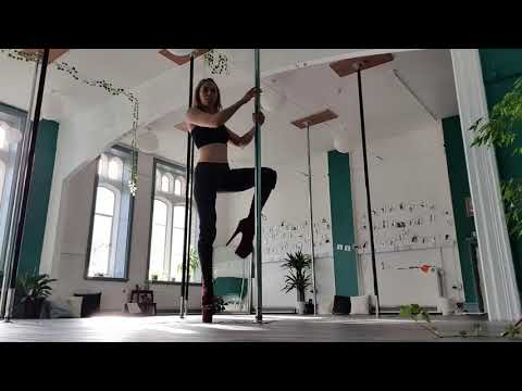 How to pole dance? Exotic pole flow for beginners :)