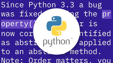 How to create abstract properties in python abstract classes