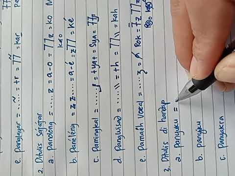 Rarangken Aksara Sunda Bag 2 Youtube