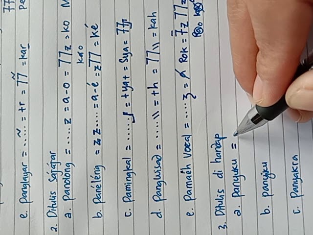 Rarangken Aksara Sunda Bag 2 Youtube