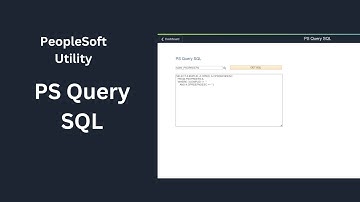 PeopleSoft - Utility to retrieve SQL Code from PS Query