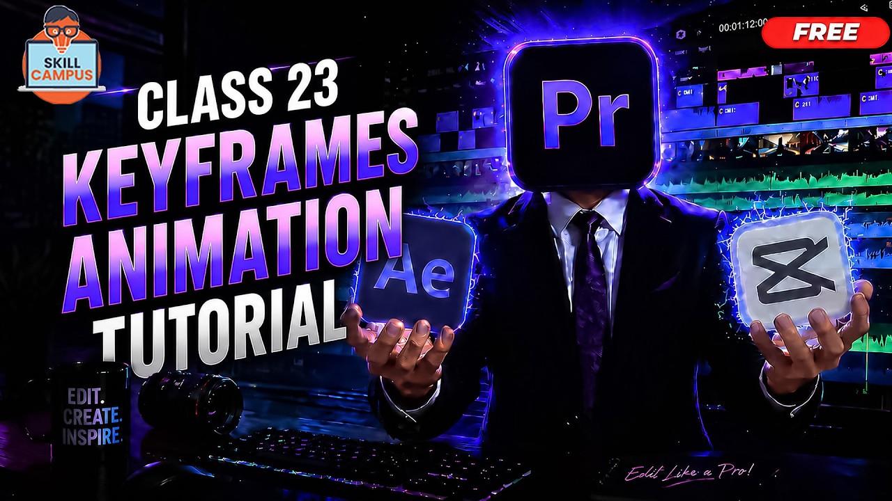 Premiere Pro Course Class 23 | Keyframes Animation Tutorial (Complete ...