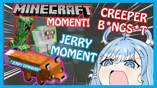 MINECRAFT Kobo \u0026 Jerry | LAGU UNTUK JERRY, CREEPER BGST| FULL TOXIC 🤣 [ Kobo Kanaeru Clip ]