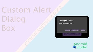 Custom Alert Dialog Box | Android Studio | Code With Arka
