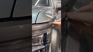 Бронирование фар полиуретановой пленкой.