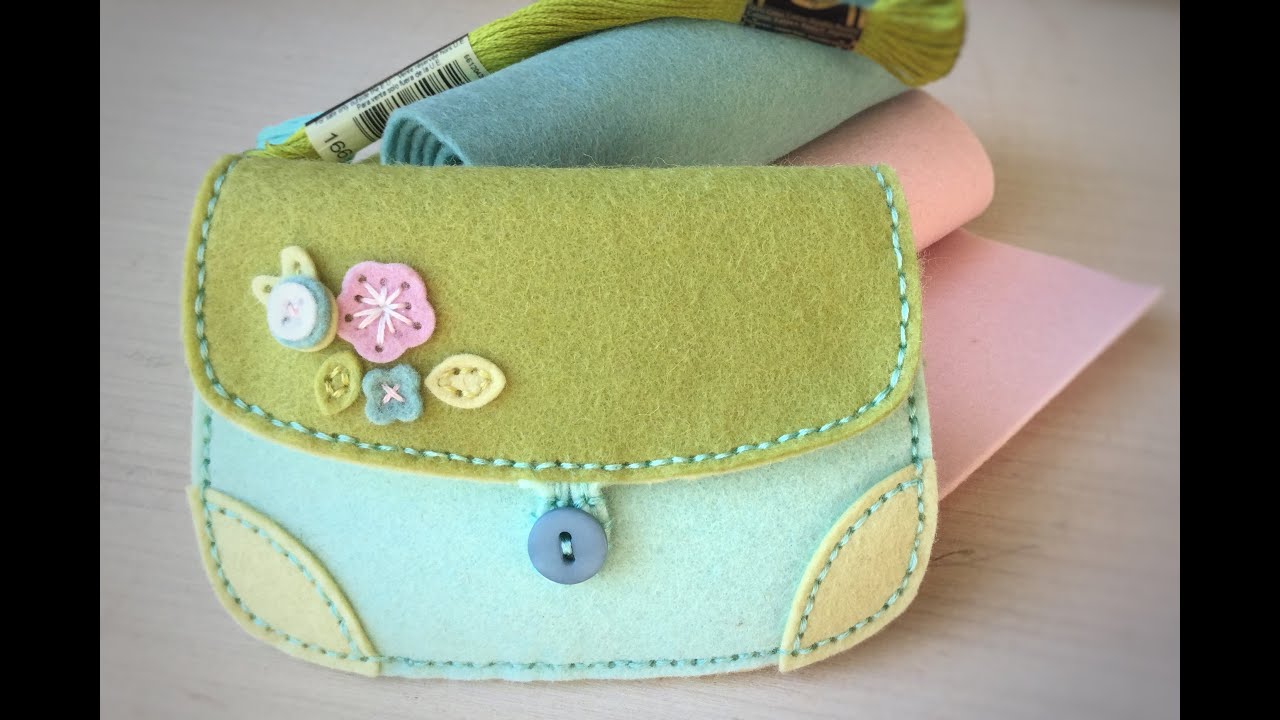 Coin Purse II Die Button Closure Tutorial - YouTube