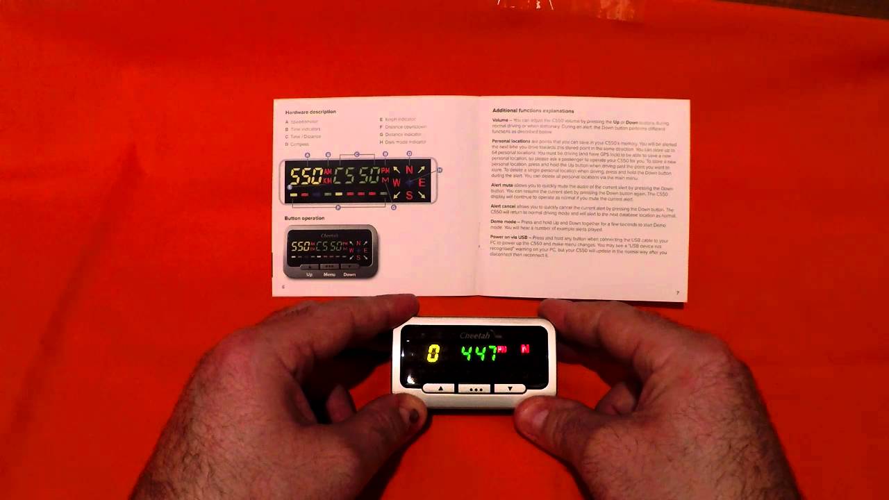 Cheetah C550: Adjust Volume