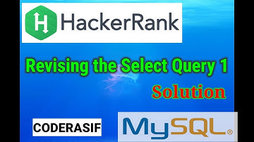 Hackerrank Revising the Select Query I solution in hindi sql  #sql #hackerrank #revising @coderAsif