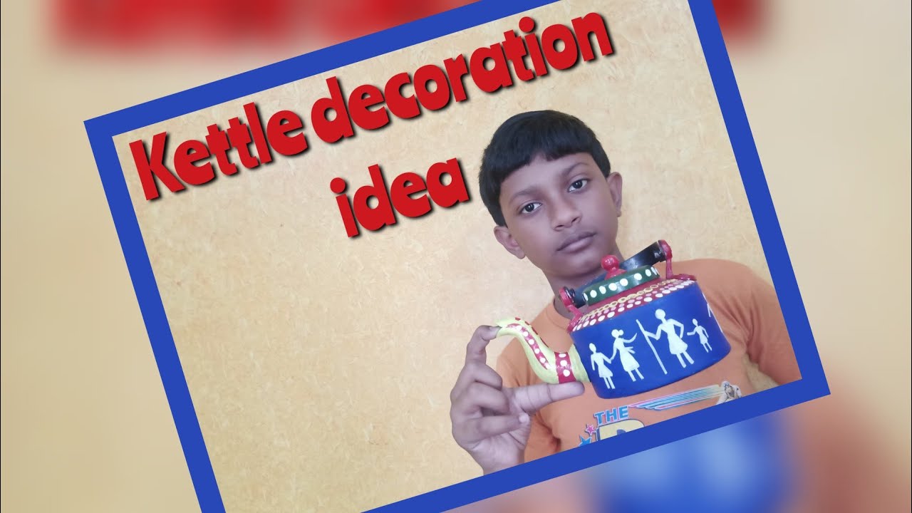 Recycle old tea kettle//Kettle decoupage idea//DIY Kettle Art YouTube