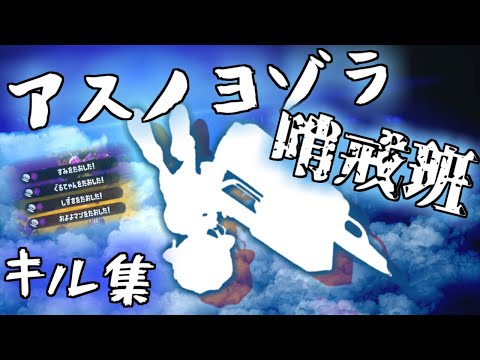 【Splatoon2】連キル気持ち良すぎだろ！ローラー×アスノヨゾラ哨戒班【キル集】