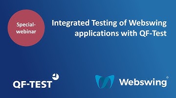 Integrated testing of Webswing applications with QF-Test (Special Webinar) | Webswing and  QF-Test