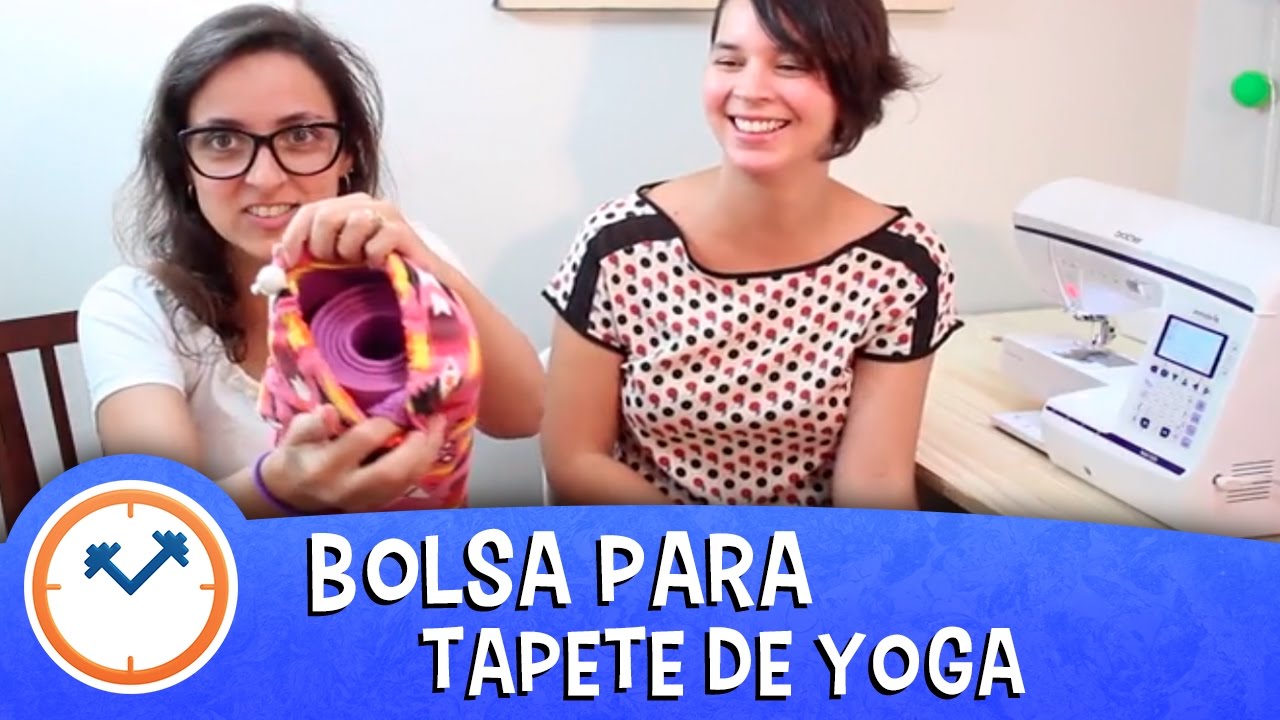 COMO FAZER 1 BOLSA PARA TAPETE DE YOGA (DIY com A Costureirinha) | Saúde na  Rotina - YouTube
