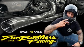TWO BROTHERS RACING 21 SHORTY Install for Harley Davidson M8