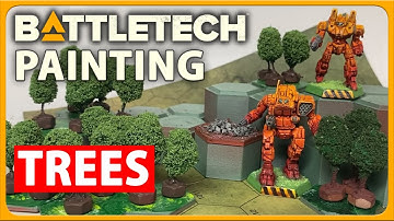 BATTLETECH: How to make cheap Miniature Trees