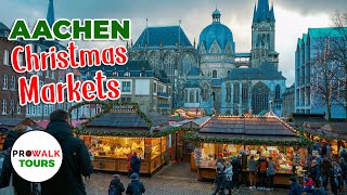 Aachen, Germany Christmas Markets  4K60fps with Captions  2023!