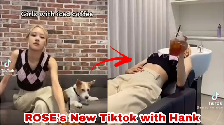 210818 BLACKPINK Rose's New Tiktok with her dog, Hank.