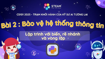 Bài 2: Bảo vệ hệ thống thông tin - Lập trình với biến, rẽ nhánh và vòng lặp |  CS101 2025