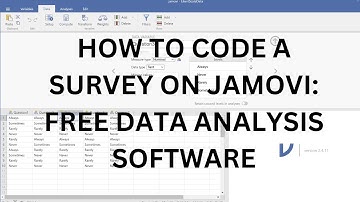 How to code a survey on Jamovi