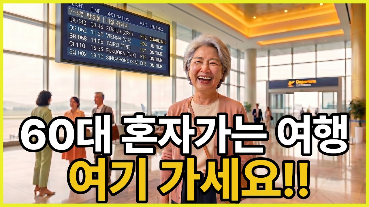 혼자서도 당당하게! 60대 나 홀로 여행 가기 좋은 안전한 도시 TOP 5!!