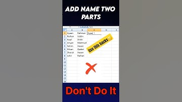 Quick Excel Hack: Merge Two Columns into One 🔥#shortvideo #shorts #excel #exceltips #exceltutorial
