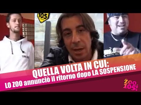 QUELLA VOLTA IN CUI: Lo Zoo annunciò il ritorno dopo LA SOSPENSIONE