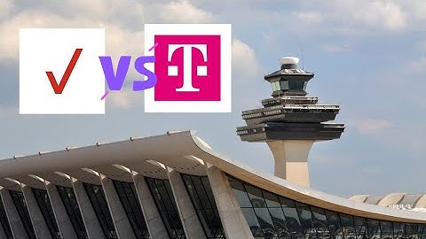 Verizon vs T-Mobile | IAD Airport, VA | Cellular Network Speed Testing @ terminal Delta airlines